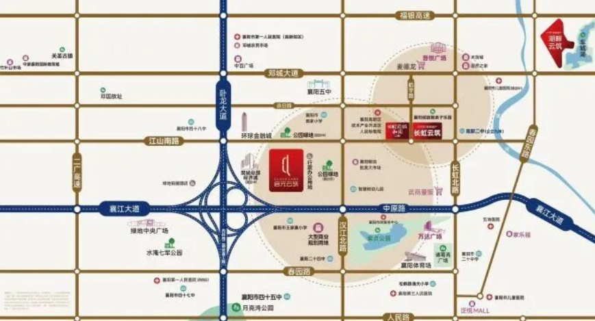 启元云筑**新施工播报，商圈公园学校全配套楼栋施工收尾中