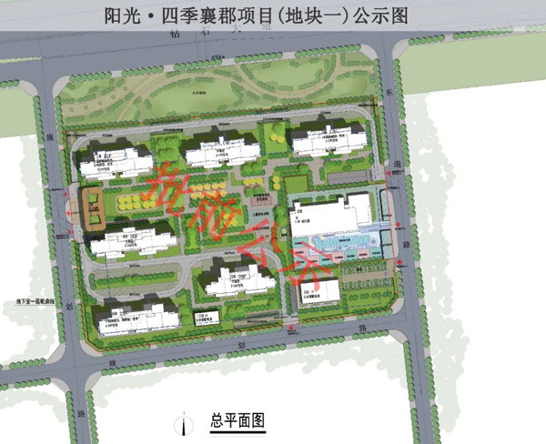 分两期开发、二期已交付，聊聊襄州阳光四季襄郡地块规划