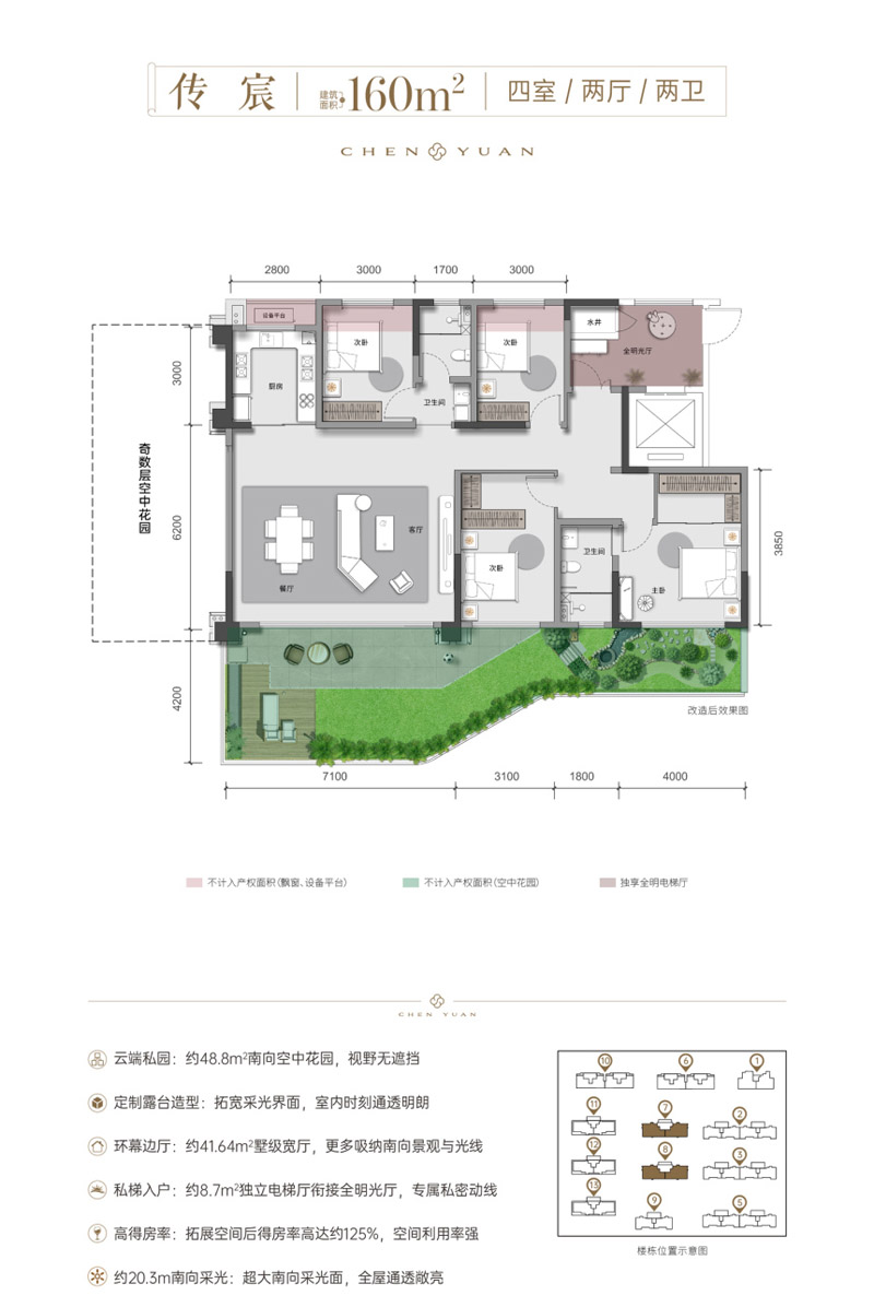 襄阳樊城区襄阳院子宸院传宸户型