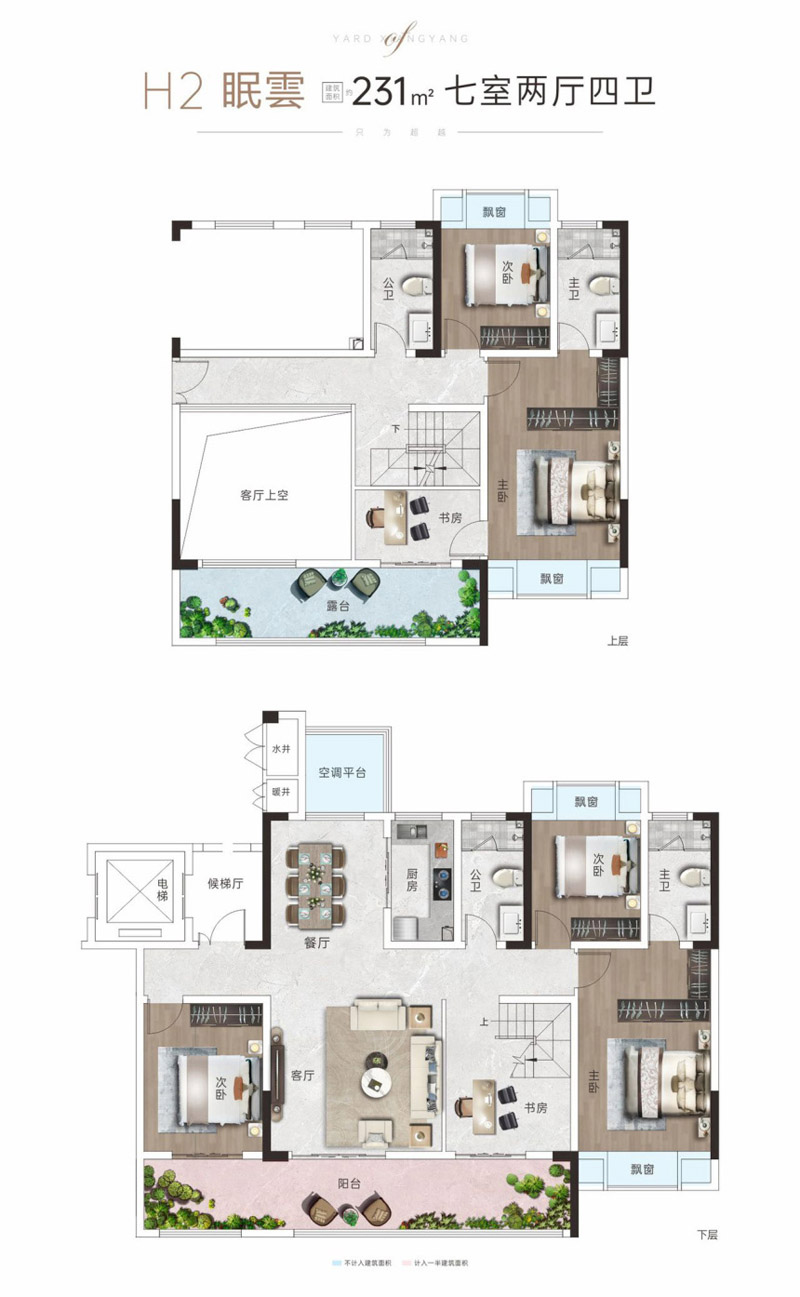 襄阳樊城区襄阳院子3期H2眠云户型