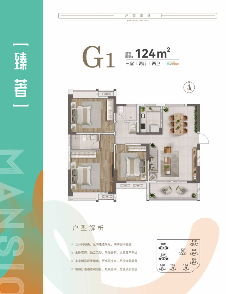 襄阳樊城区国投襄阳著G1户型