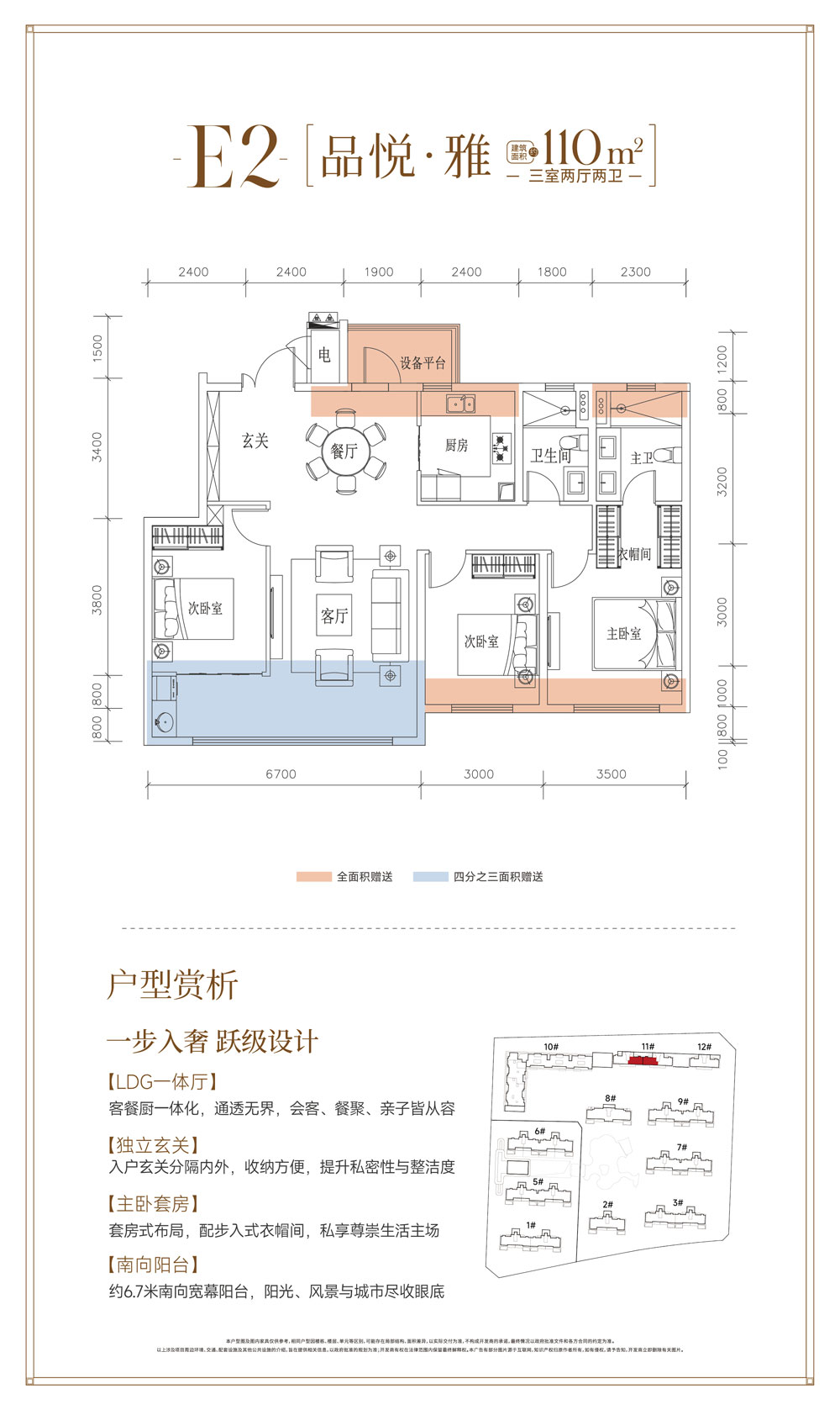 荆州沙市区楚天利华一品E2户型