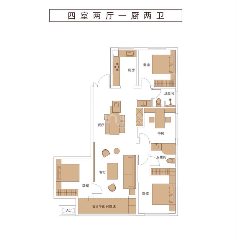 襄阳襄州区城果D户型