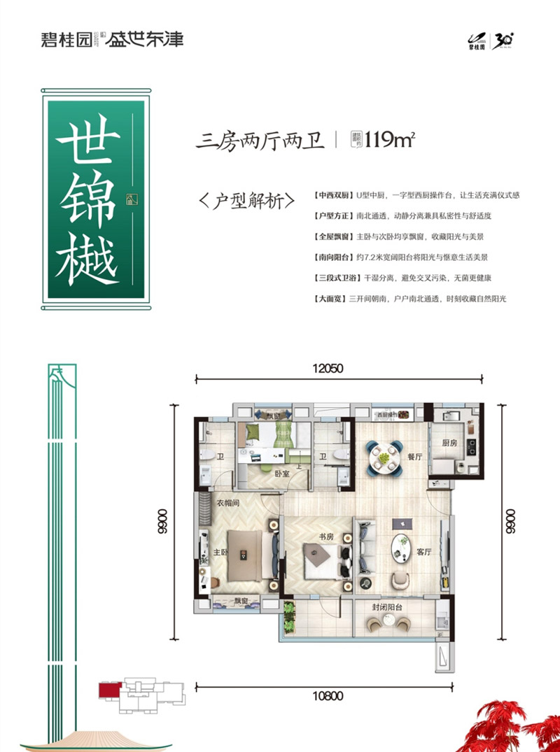襄阳东津区碧桂园盛世东津D户型