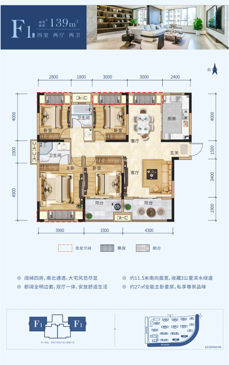 襄阳东津区东津世纪城F1户型