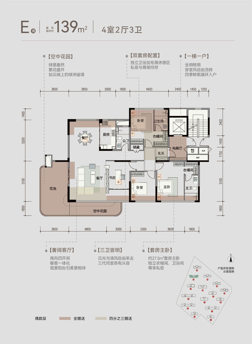 荆州沙市区东泰观云E偶户型