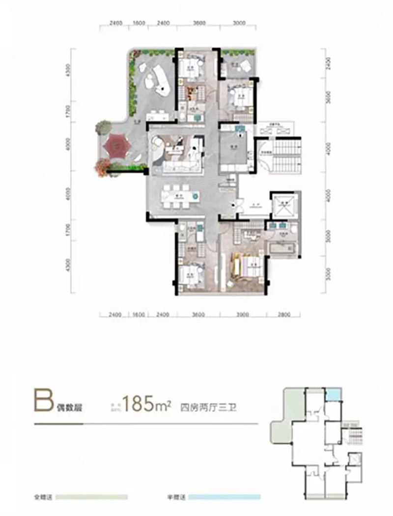 宜昌伍家岗区长江天序B偶数