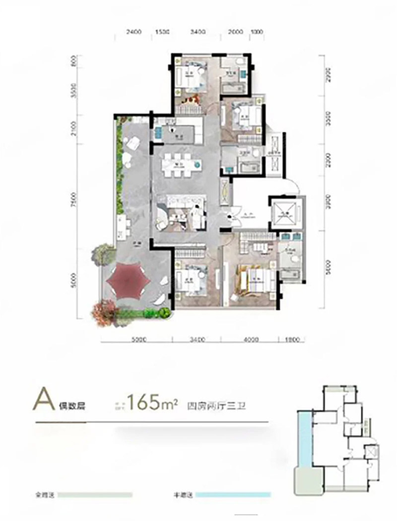 宜昌伍家岗区长江天序A偶数