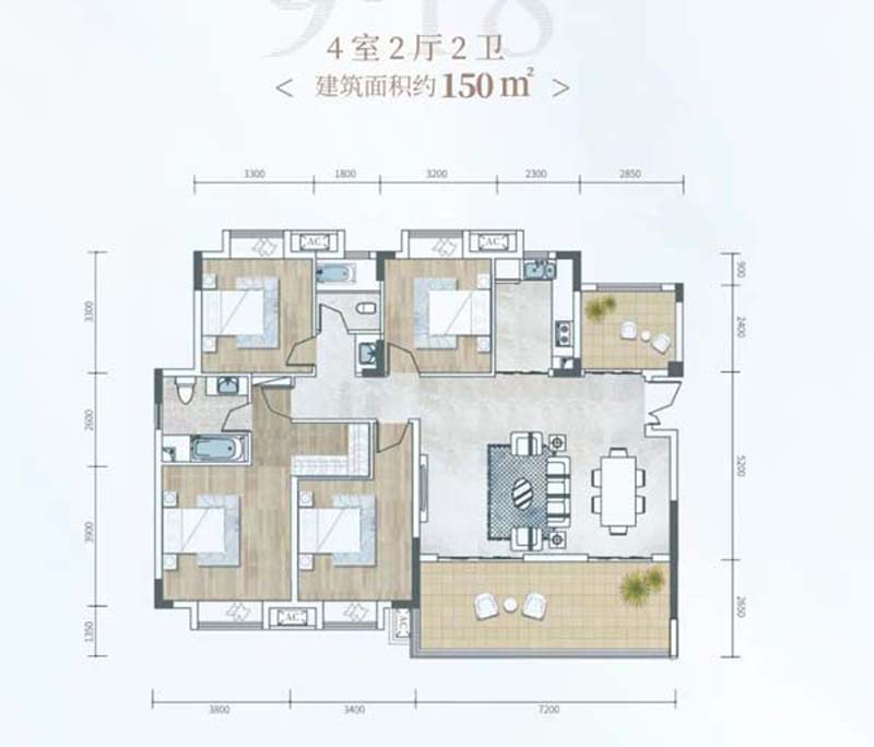 宜昌点军区江南URD那溪谷A户型