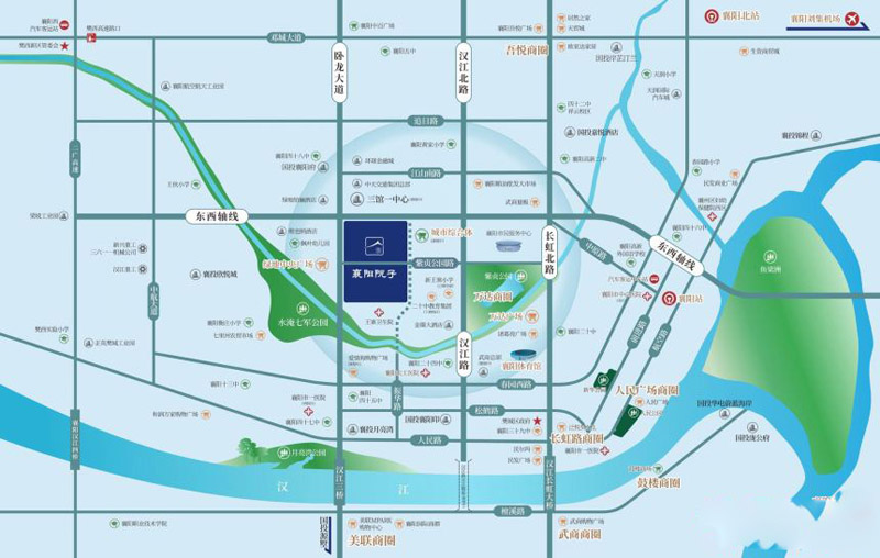 襄阳樊城区襄阳院子3期区位图