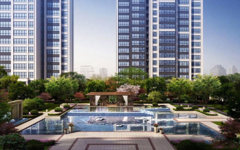 襄阳樊城区民发汉江一品实景图