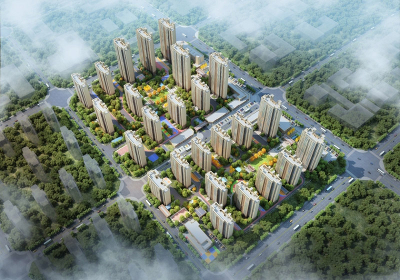 襄阳襄州区华纺际华园实景图