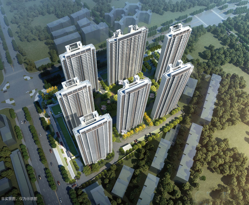 荆州沙市区金科中梁博翠江樾实景图