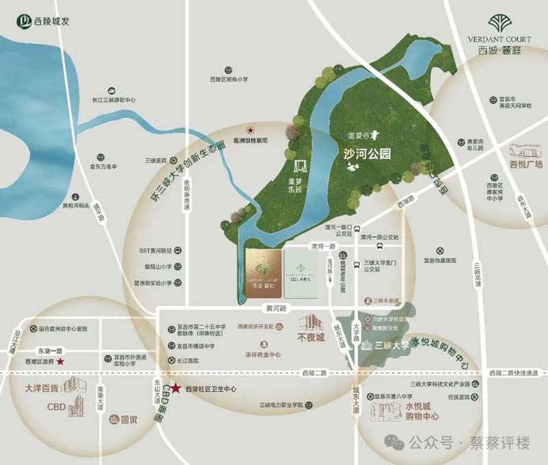 宜昌西陵区西城麓庭区位图