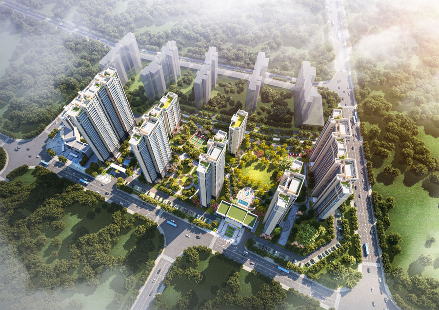 松滋市金投&middot;新城臻品实景图