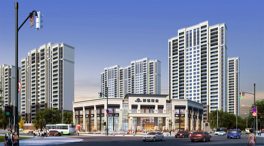 松滋市金投&middot;新城印象效果图
