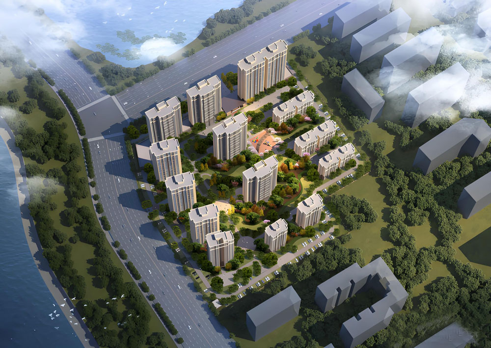 江陵县景鸿&middot;江湾城实景图